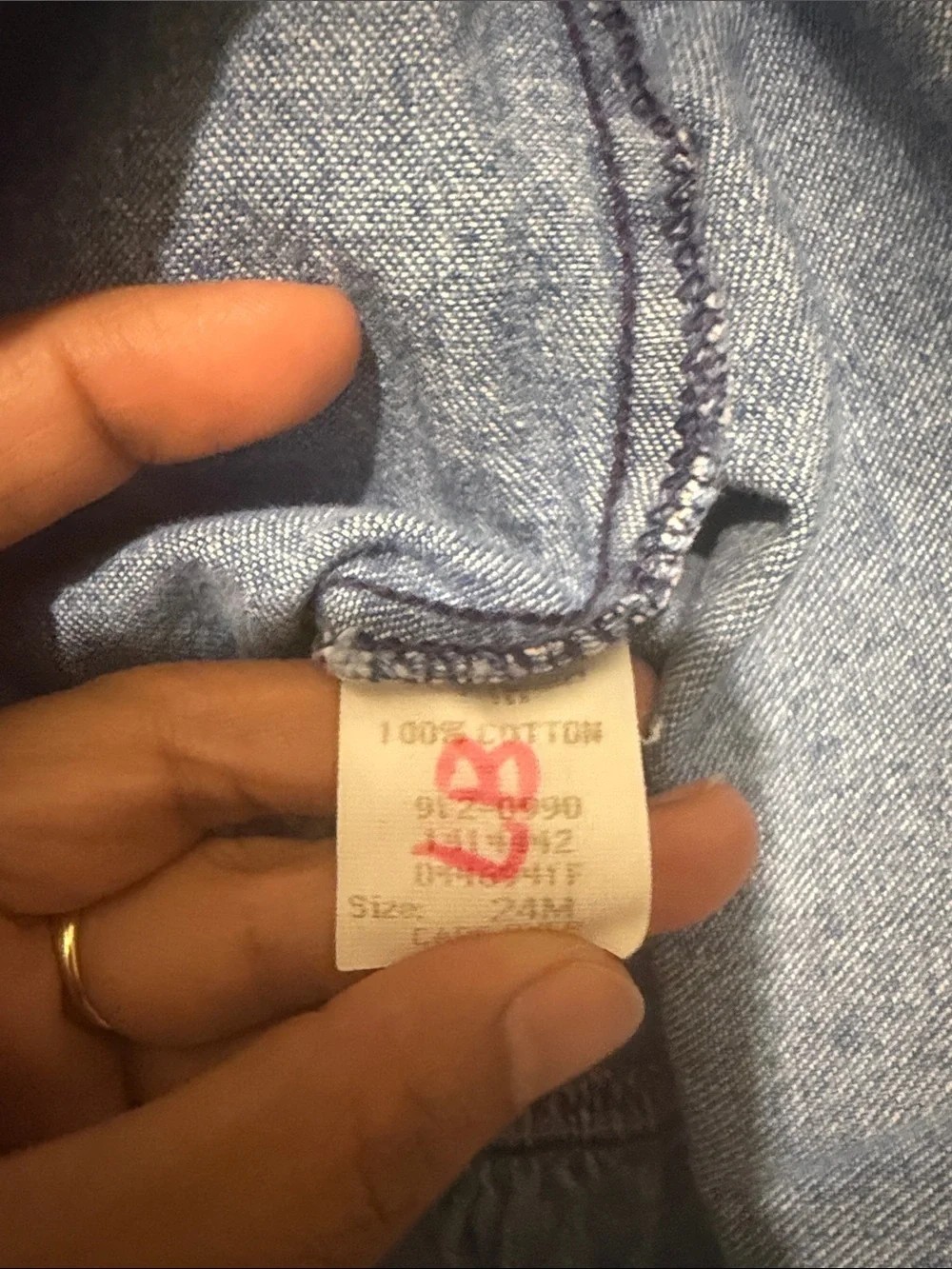 OshKosh B'gosh Vintage Blue Denim Skirtall Full Circle Overall Dress Girl’s